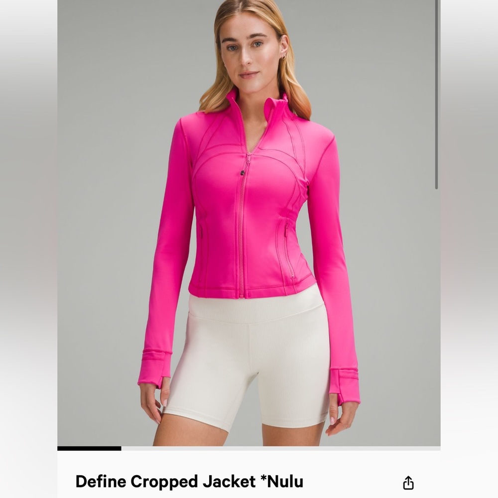 Lululemon Define Cropped Jacket